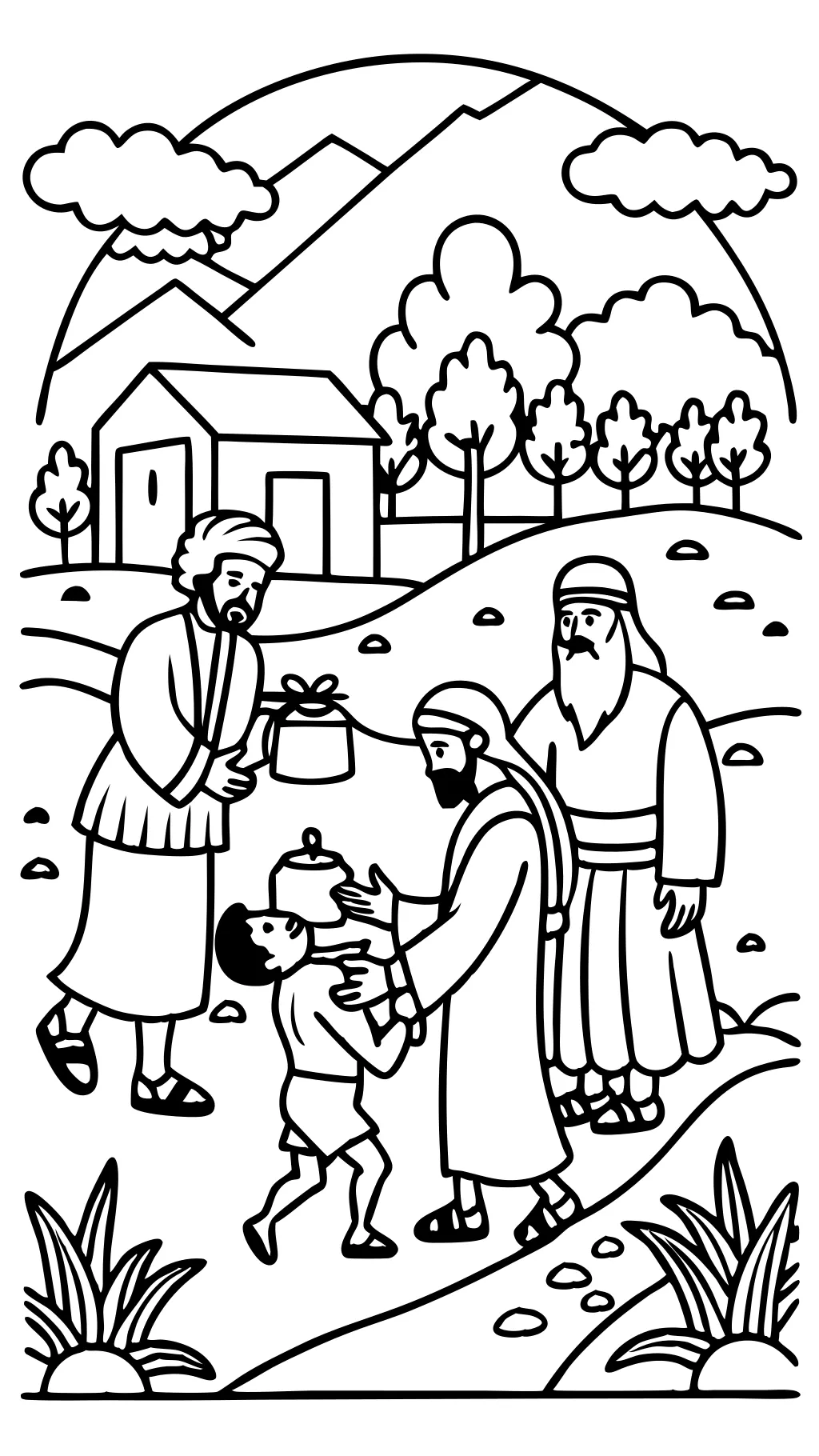 coloring pages for good samaritan